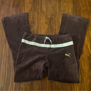 Low Rise Y2K Puma Flare Velour Lounge Sweats